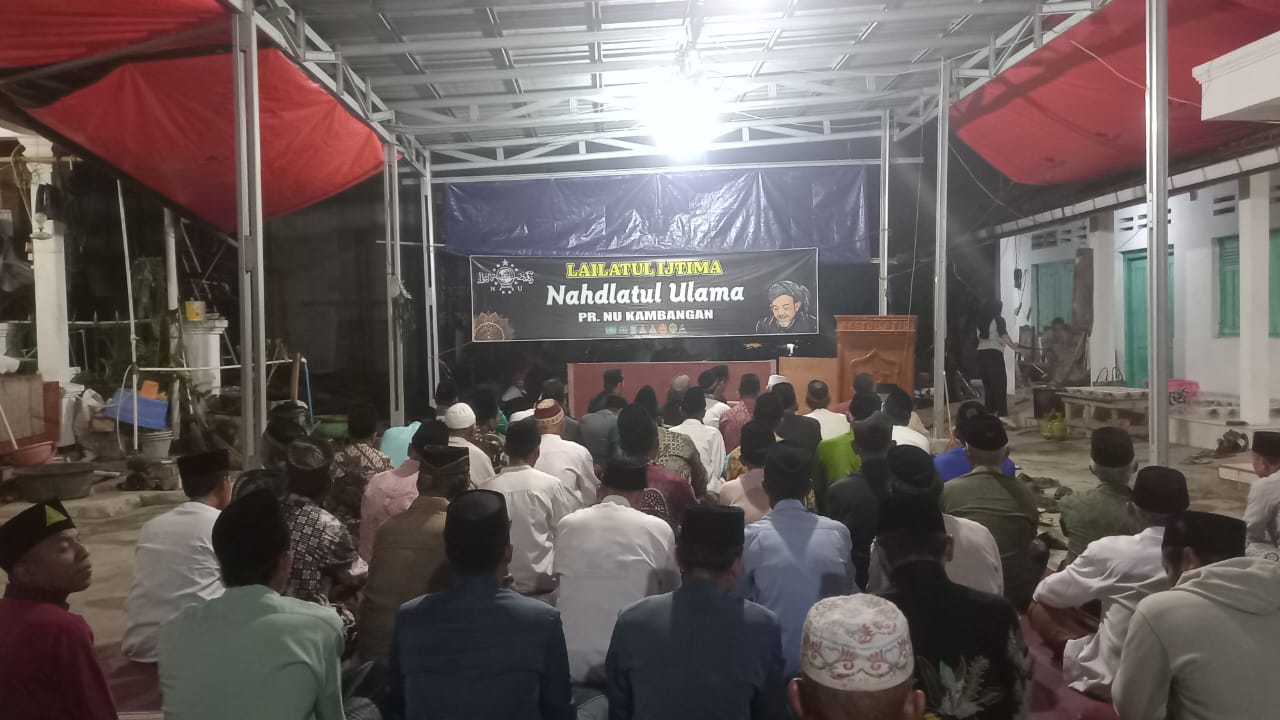 PRNU Kambangan Gelar Lailatul Ijtima di Masjid Baitul Atiq yang Sedang Direhab