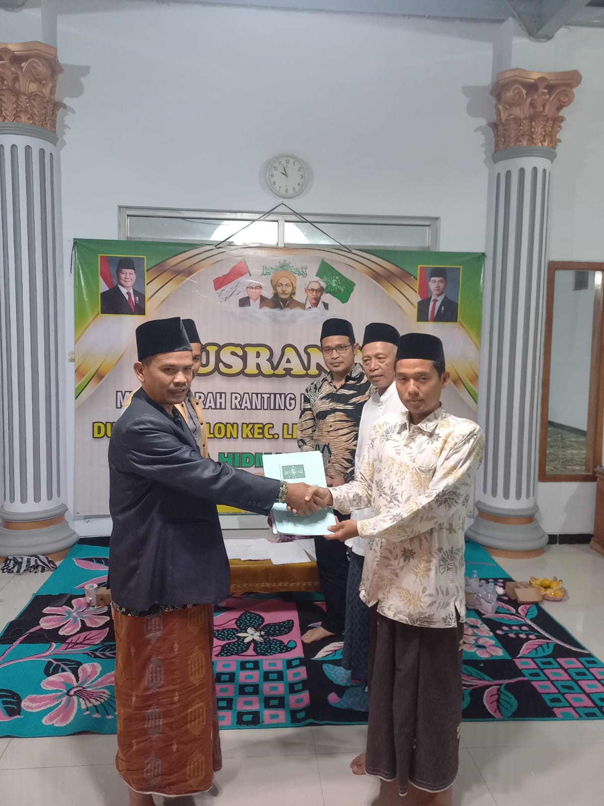 Musran NU Dukuhlo Kulon Kukuhkan Kepengurusan Baru, Lanjutkan Perjuangan Almarhum Kyai Kurdi