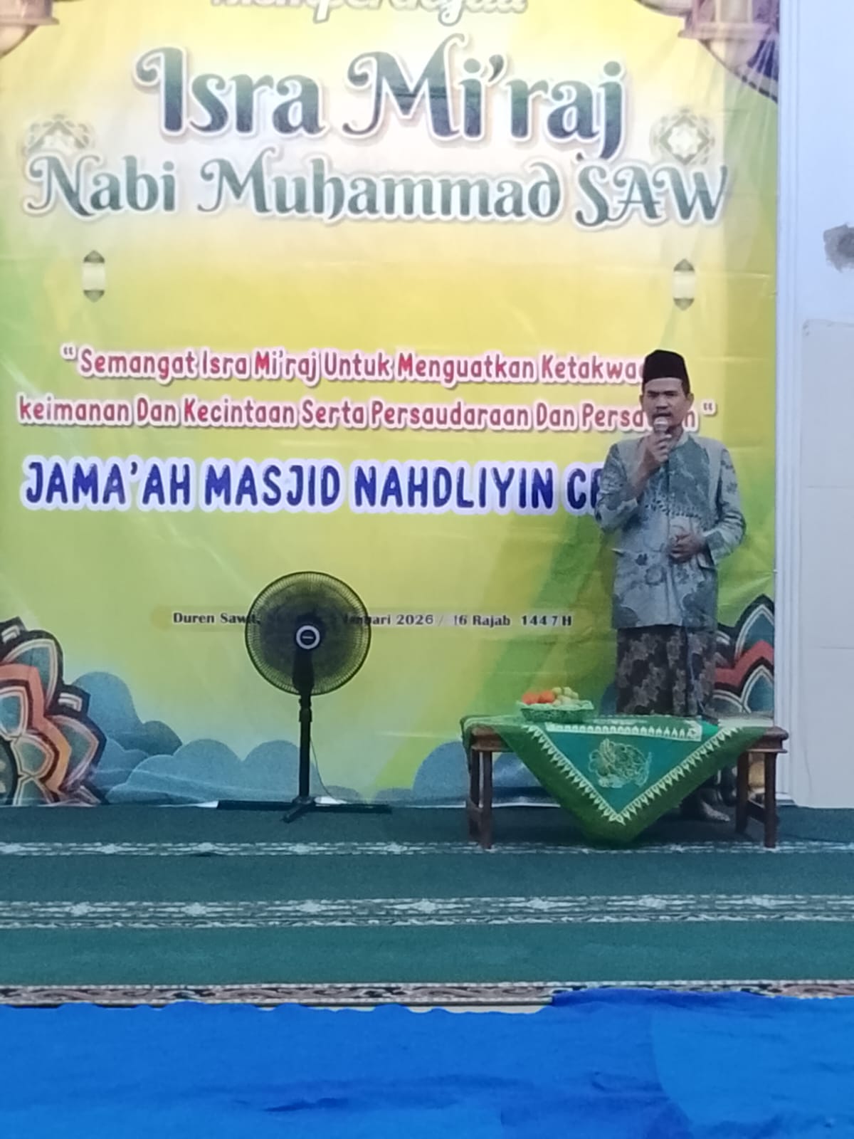 Masjid Nahdliyyin Center MWC NU Lebaksiu Gelar Peringatan Isra Mi’raj Nabi Muhammad SAW