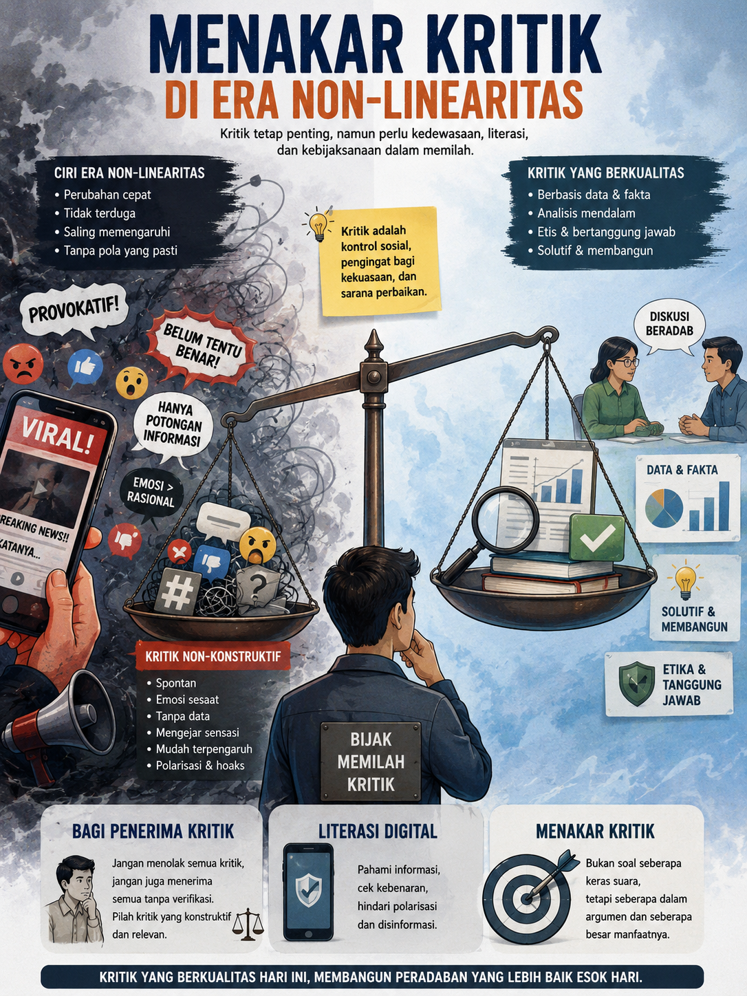 Menakar Kritik di Era Non-Linearitas: Antara Otoritas Keilmuan dan Demokrasi Digital