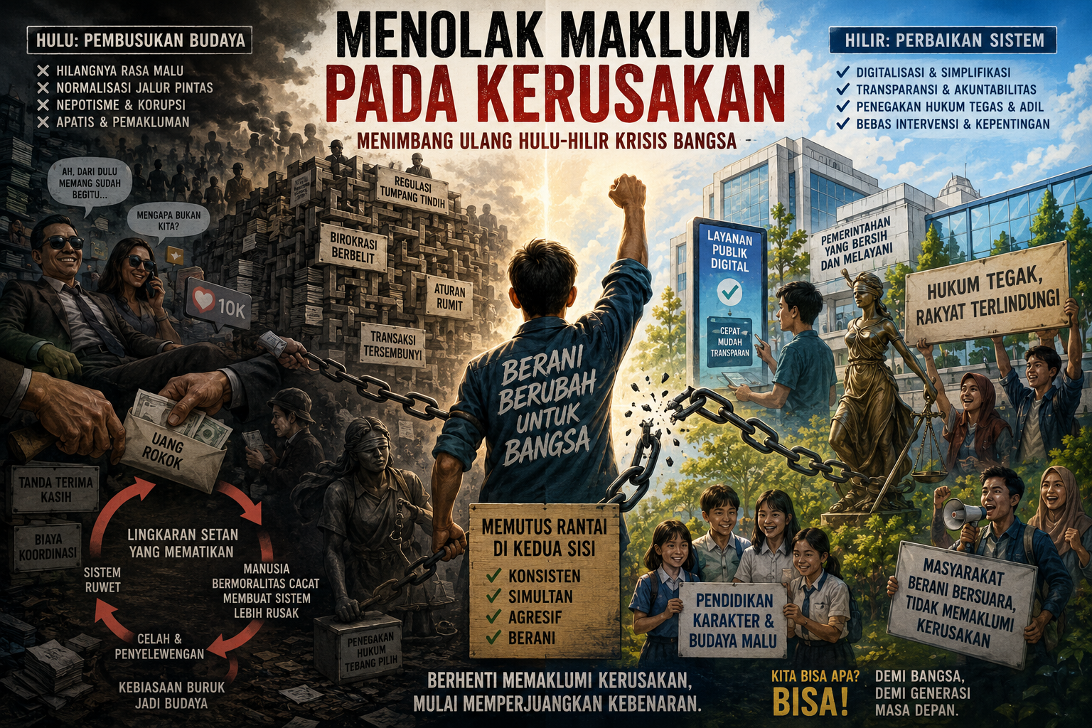 Menolak Maklum pada Kerusakan: Menimbang Ulang Hulu-Hilir Krisis Bangsa