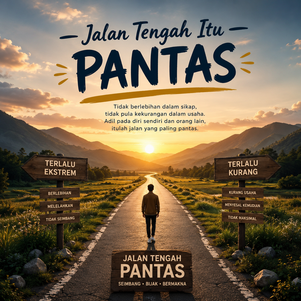 Jalan Tengah Itu ” Pantas”