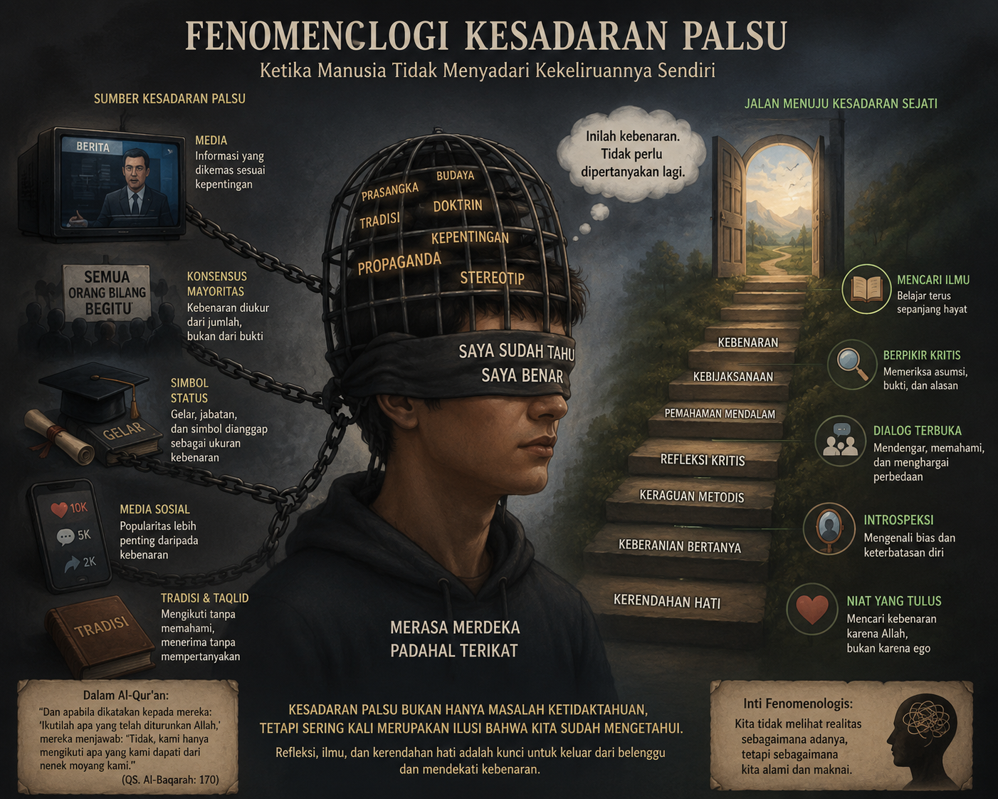 Fenomenologi Kesadaran Palsu: Ketika Manusia Tidak Menyadari Kekeliruannya Sendiri