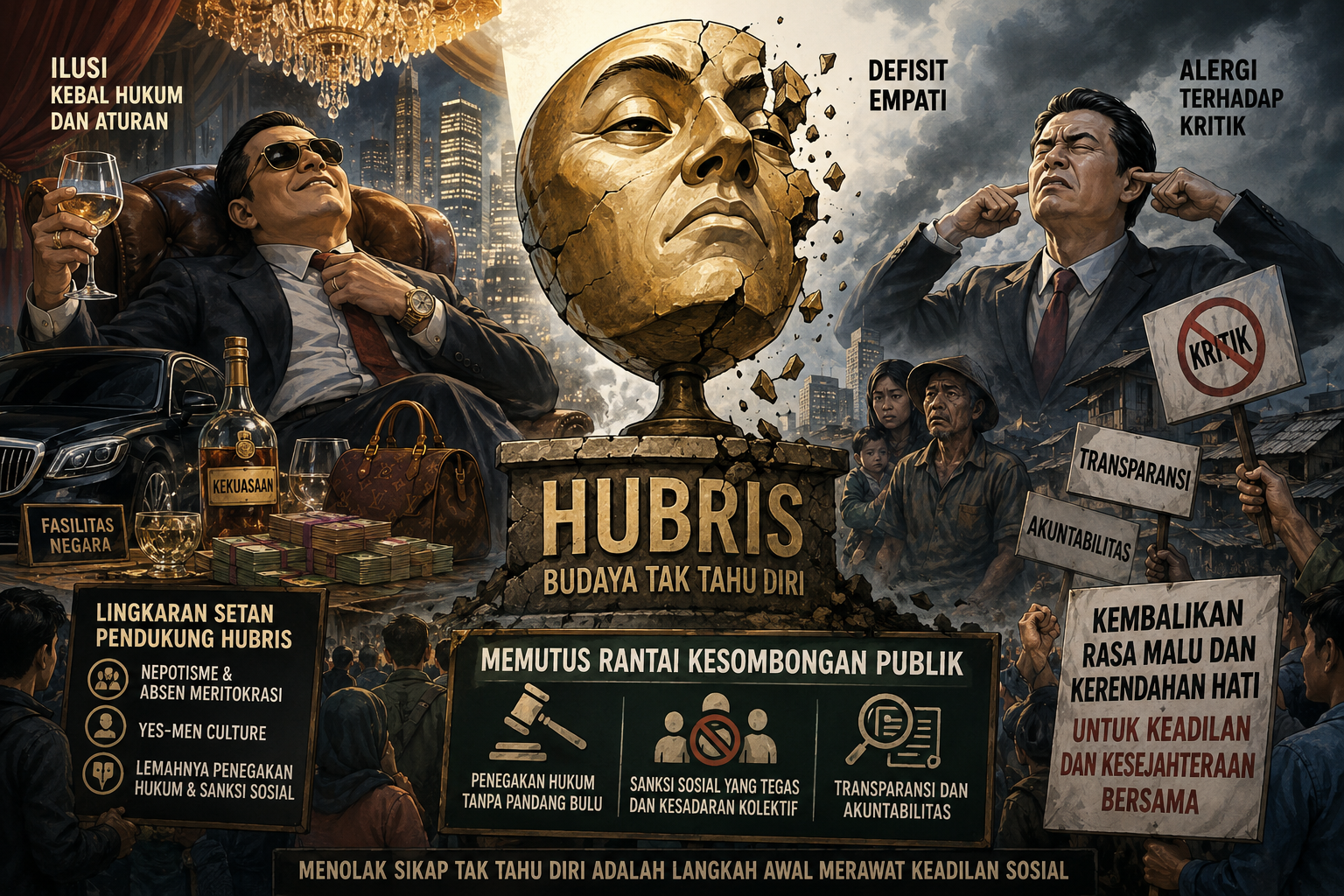 Menakar Hubris: Ketika “Budaya Tak Tahu Diri” Meruntuhkan Etika Publik